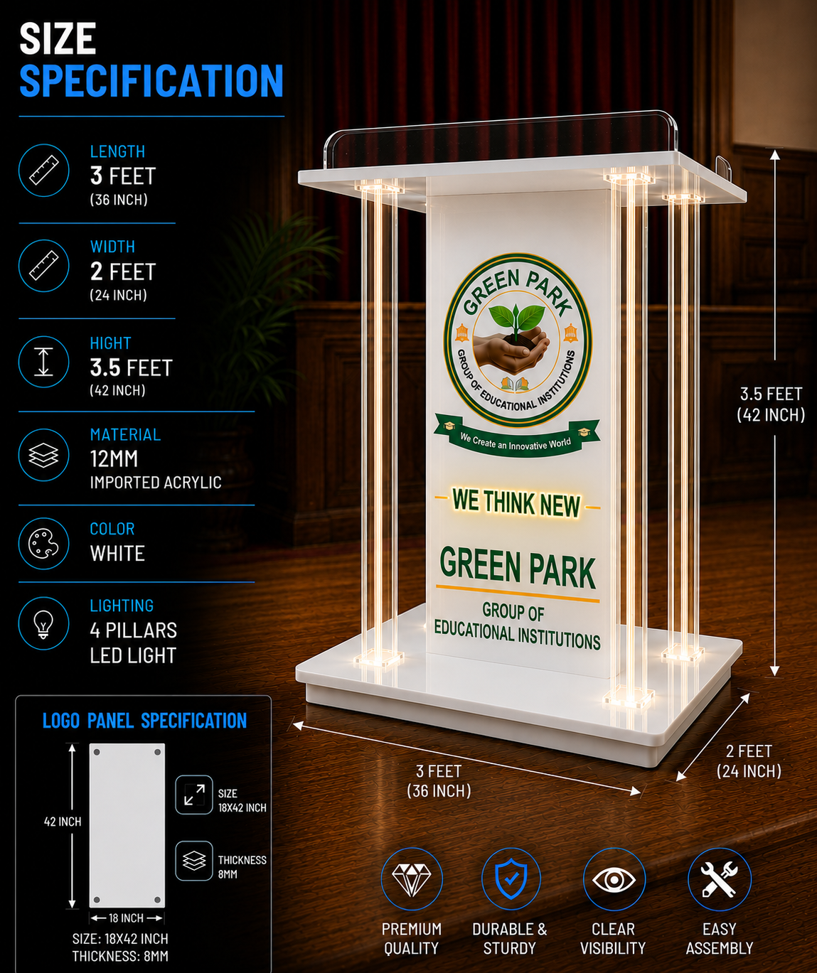 GREEN PARK GEI || Premium Lighting Podium - Image 2